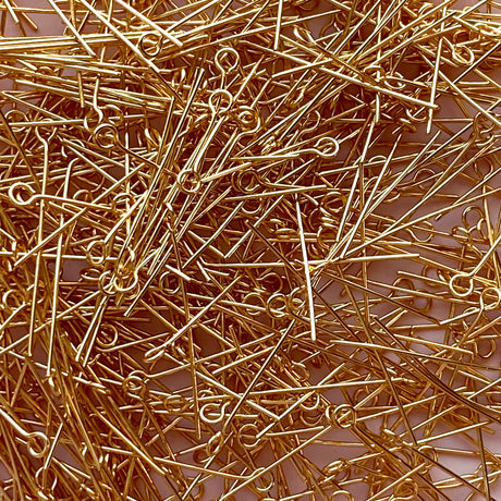 Eye Pins - Gold Plated Stainless Steel