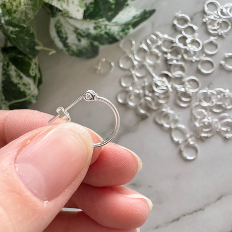 Mini Hoops - Silver Plated Stainless Steel