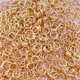 7mm Jump Rings - Gold Plated - Surgical Stainless Steel