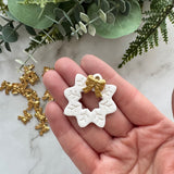Classic Bow Charms - Gold Plated Stainless Steel - 10 pack
