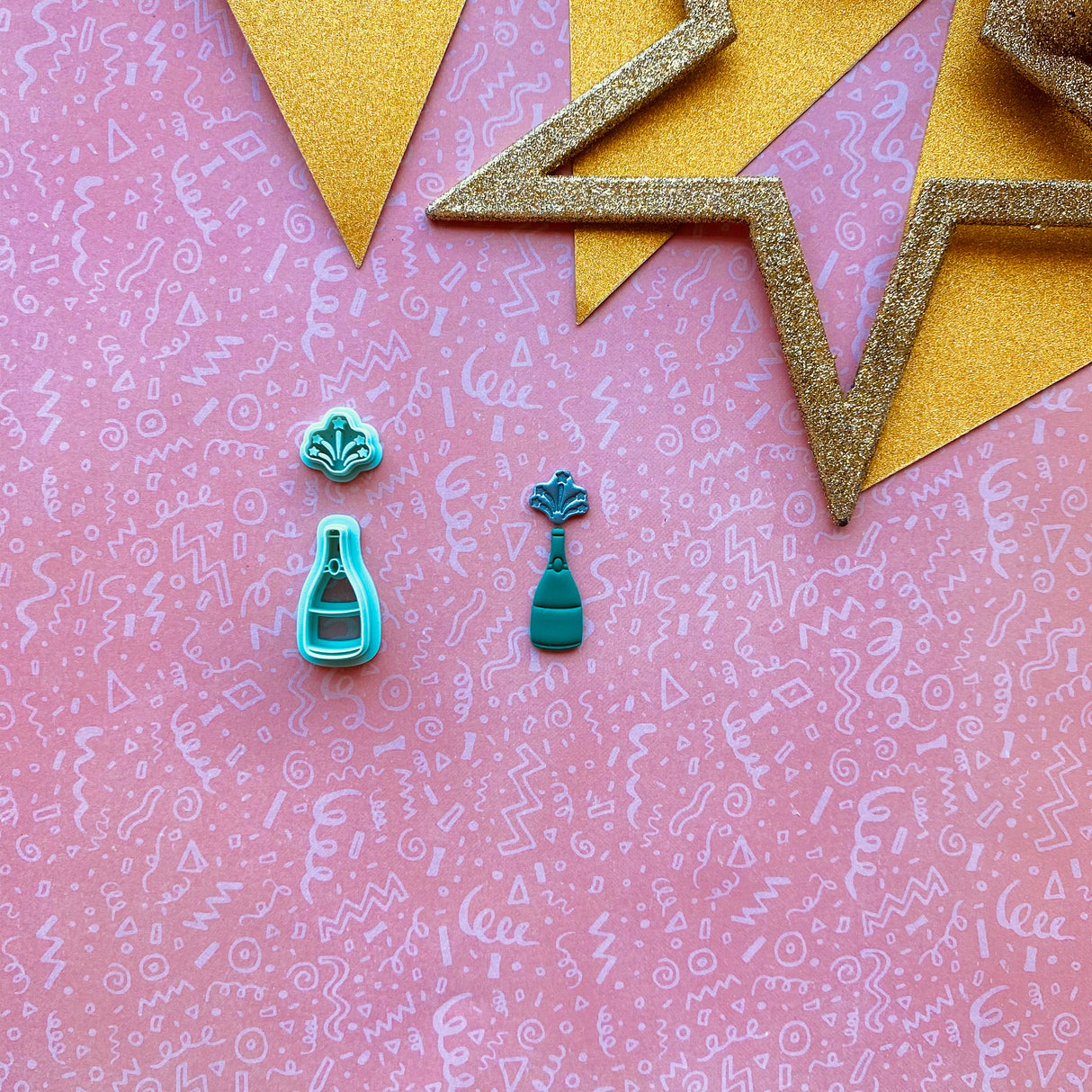 Champagne Burst Cutter Duo Set