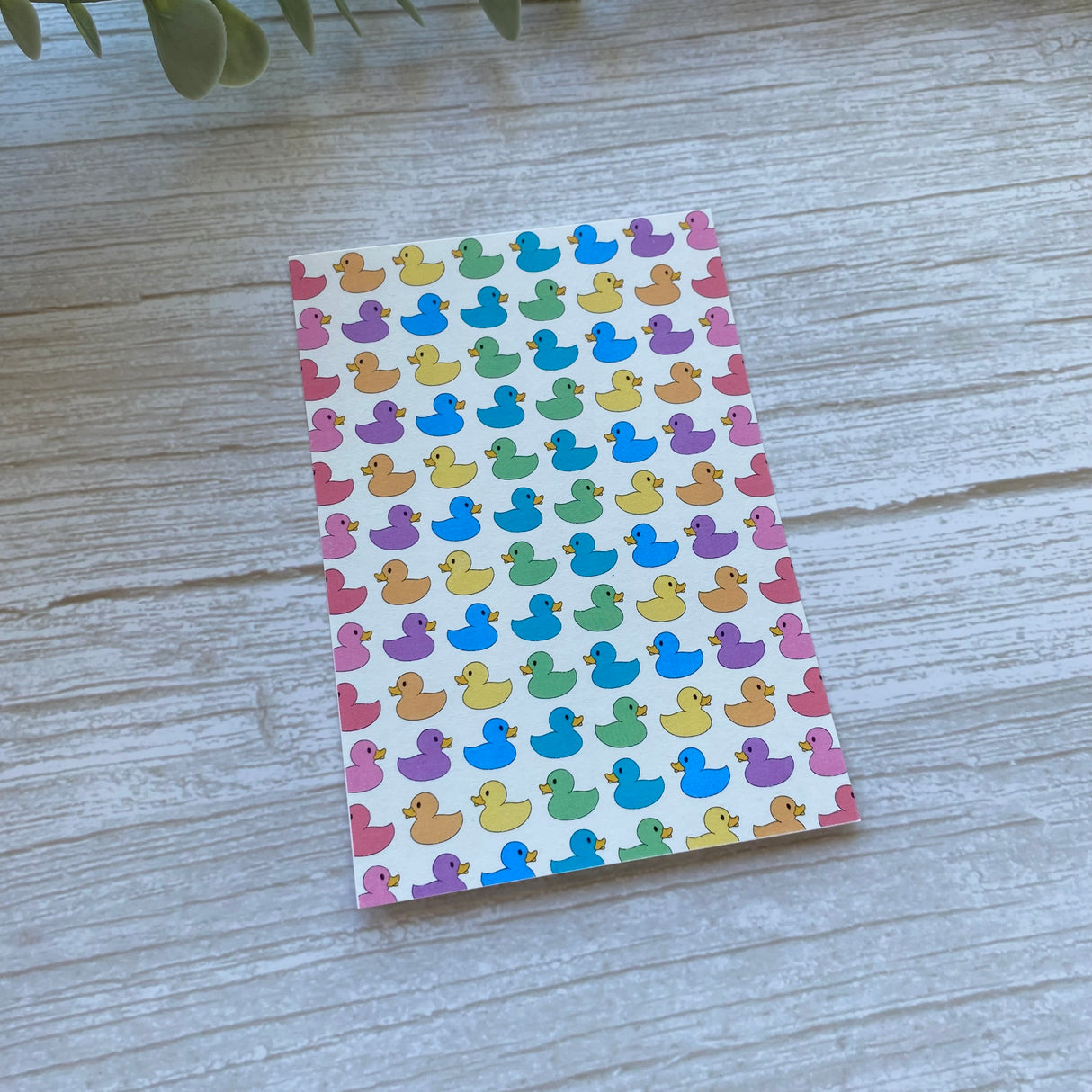 Rubber Ducky in Rainbow - Water Soluble Transfer
