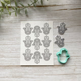 Hamsa Hand and Matching Cutter Set - Water Soluble Transfer