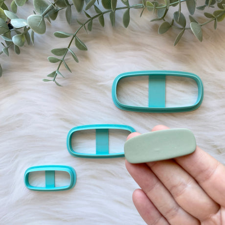 Rounded Rectangle Hair Clip Cutter