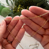 Fine Cable Chain - Gold Plated Stainless Steel - 5 metres