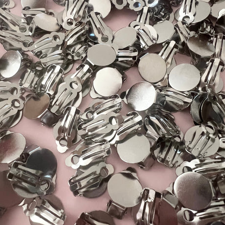 12mm Clip-On Earrings - 304 Stainless Steel