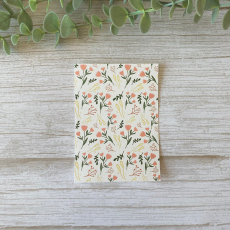 Cottage Flowers in Pink - Water Soluble Transfer