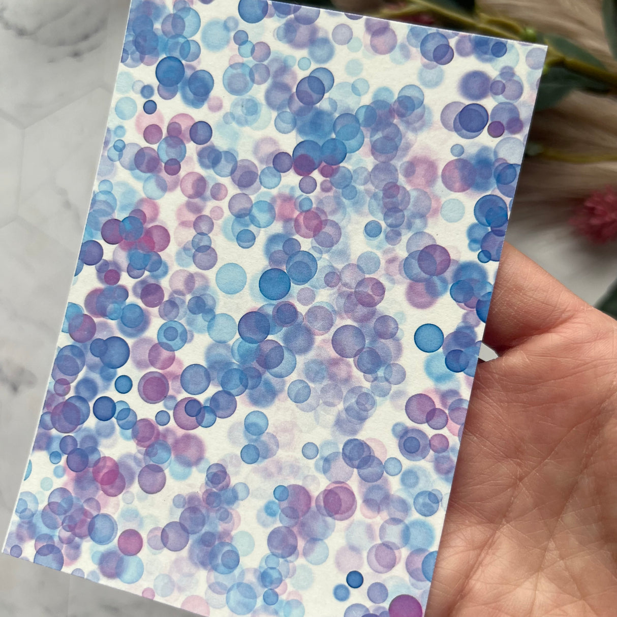 Watercolour Spots - Water Soluble Transfer