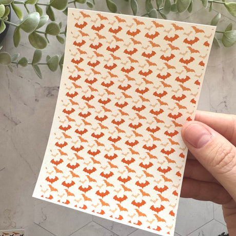 Spooky Bats Large - Water Soluble Transfer