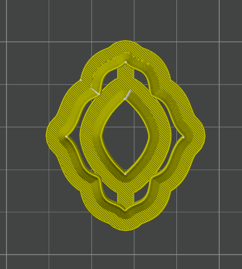 Floral Arabesque 35mm Cutter STL - digital download