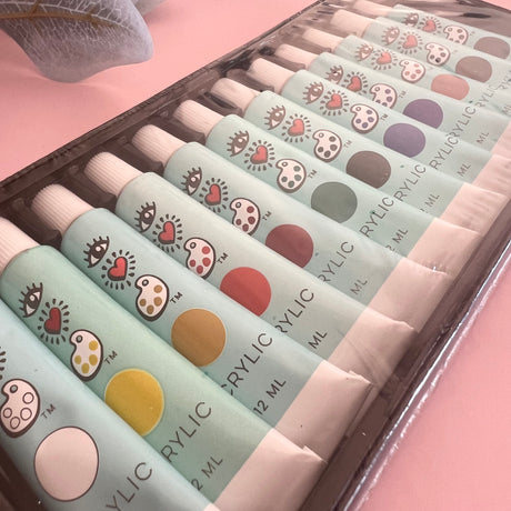 I Heart Art Acrylic Paint - 12 Tube Set