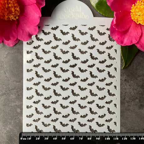 Ditsy Spooky Halloween Bats Stencil (ST049)