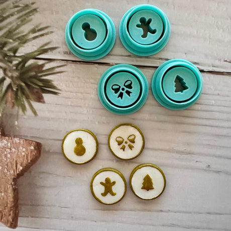 Christmas Faux Enamel Charms - 4 Cutter Set