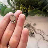 10mm Minimalist Bezel Clip-On Earrings - Stainless Steel