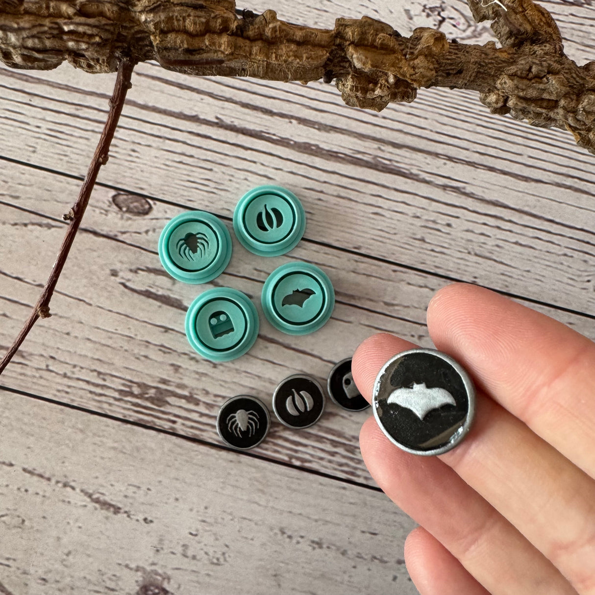 Halloween Faux Enamel Charms - 4 Cutter Set