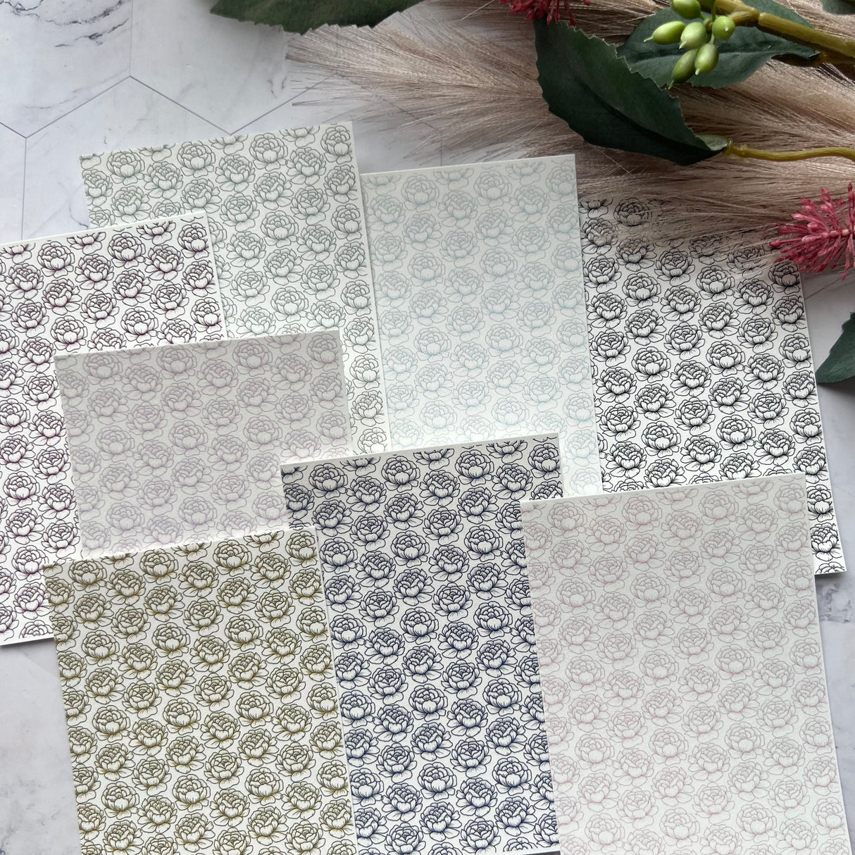 Peony - Water Soluble Transfer