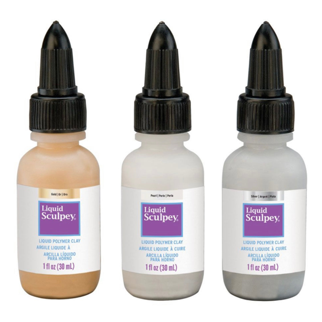 Liquid Sculpey - Metallics - 3 pack