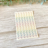 Floating Paper Cranes in rainbow - Water Soluble Transfer