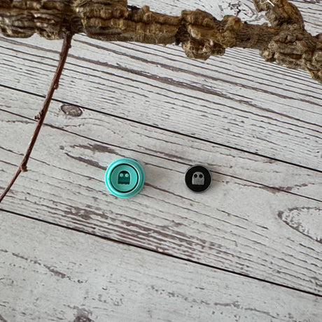 Sheet Ghost Filled Faux Enamel Charm Cutter