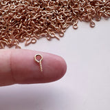 Screw Eye Pins - Rose Gold Plated Stainless Steel