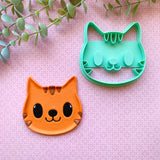 Striped Cat Head Decor Cutter