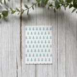 Christmas Tree in Blue - Water Soluble Transfer