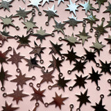 Christmas Star Charms - Stainless Steel