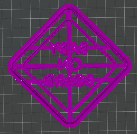 Baby on Board Decor Cutter STL - digital download
