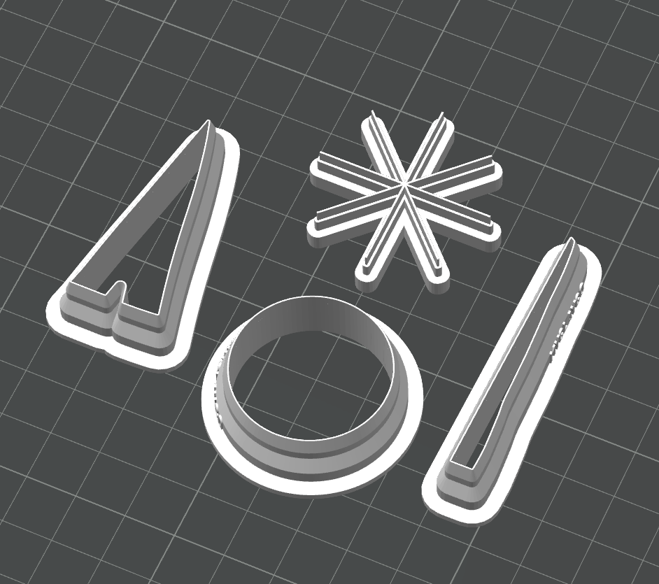 Baked Goods Cutter & Stamp Bundle STL - digital download