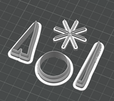 Baked Goods Cutter & Stamp Bundle STL - digital download