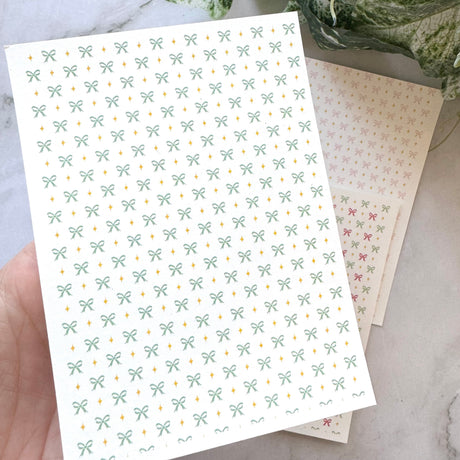 Ribbon Bows - Water Soluble Transfer