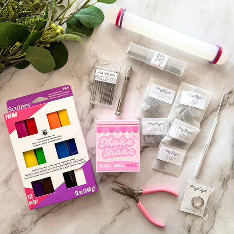 Make Shake Starter Tool & Accessories Set (for polymer clay)