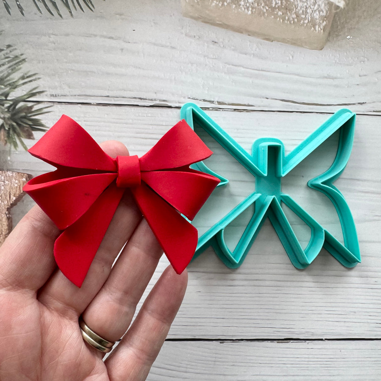 3D Scissor Double Bow Decoration Cutter