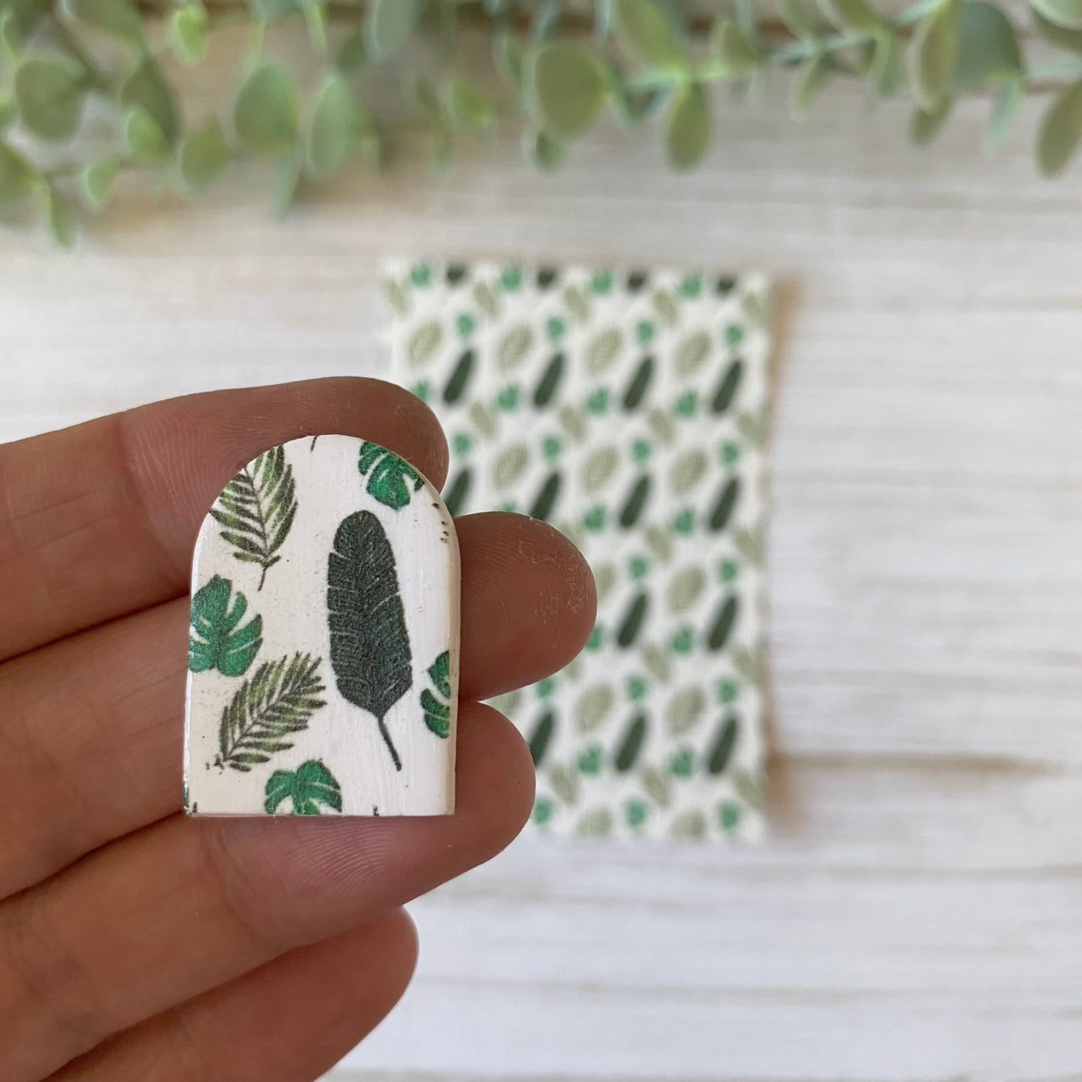 Tropical Leaves - Water Soluble Transfer