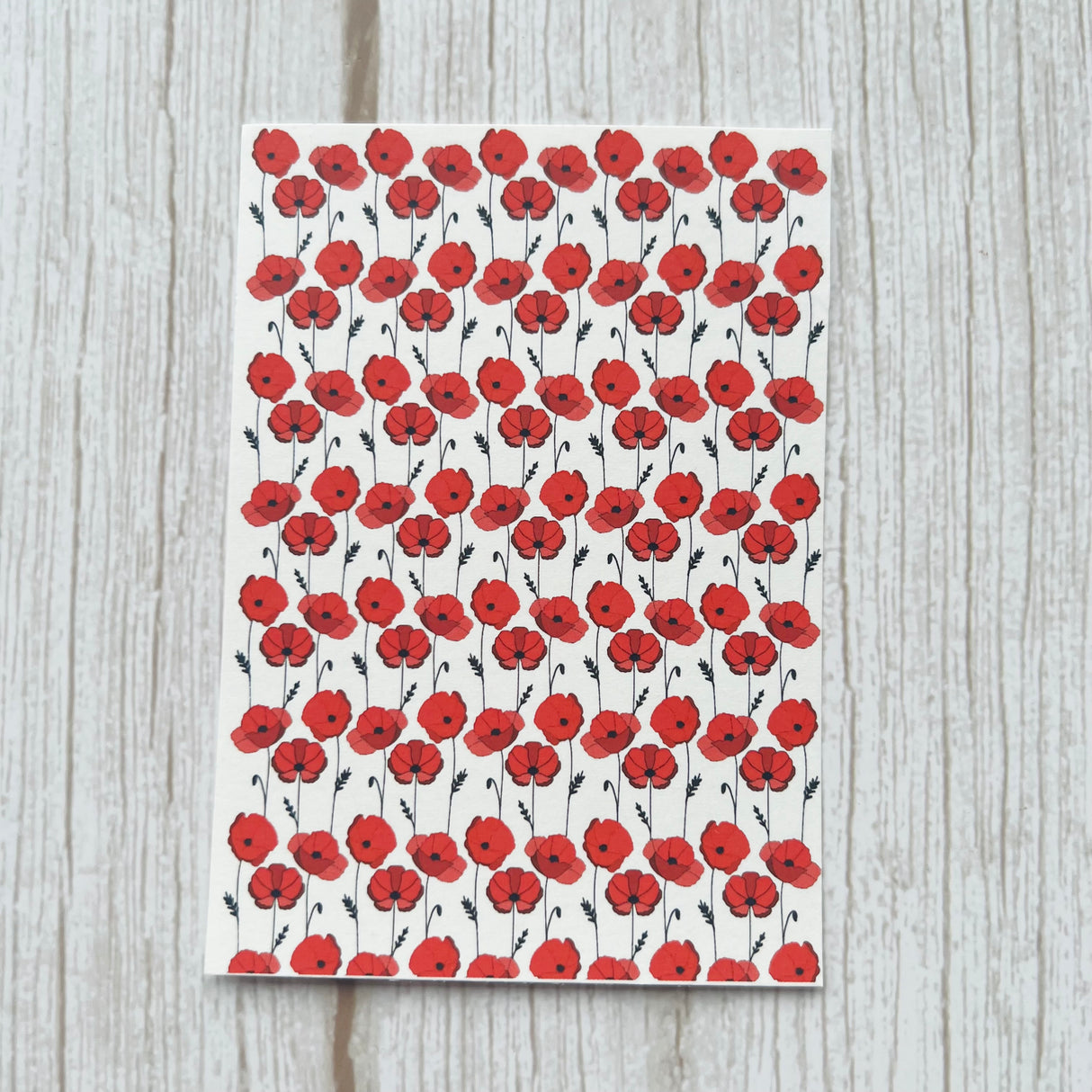 Field of Poppies - Water Soluble Transfer