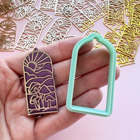 Magical Mushrooms Charms - Gold Plated Stainless Steel