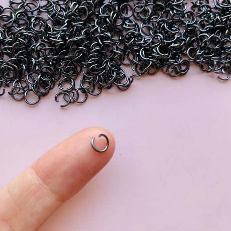 Jump Rings - Gunmetal Grey