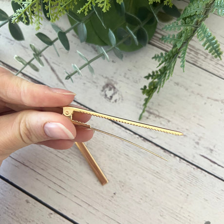 Slim Alligator Hair Clip - 5 pack
