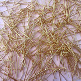 Flat Head Pins - Gold Plated Stainless Steel