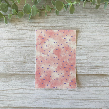 Dreamy Hearts in Fairy Floss Pink - Water Soluble Transfer