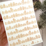 Gingerbread Village - Water Soluble Transfer