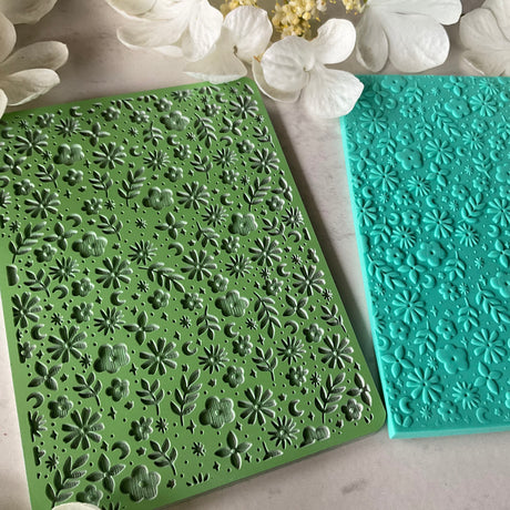 Celestial Floral Blooms - Texture Mat