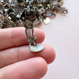 10mm Clip-On Earrings with Loop - 304 Stainless Steel