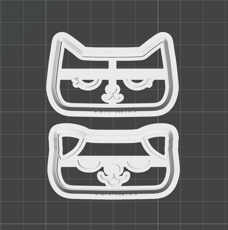Cat + Dog Kids Barette Cutter Set STL - digital download