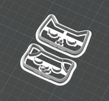 Cat + Dog Kids Barette Cutter Set STL - digital download