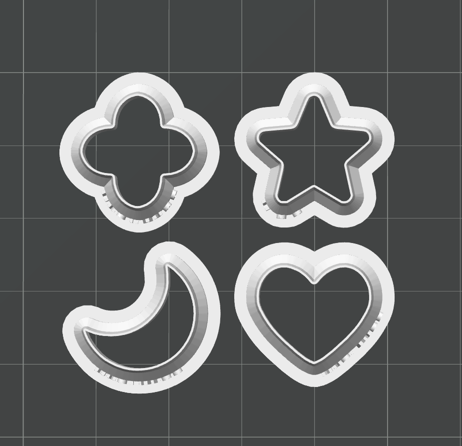Charm Cutter Set STL - digital download
