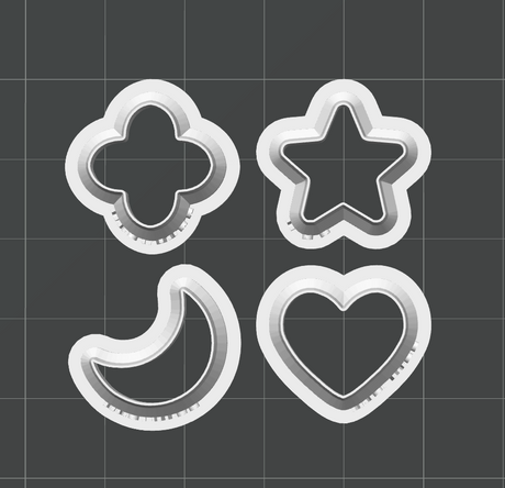 Charm Cutter Set STL - digital download