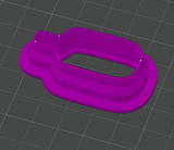 Rectangular Cheese Paddle 40mm Cutter STL - digital download