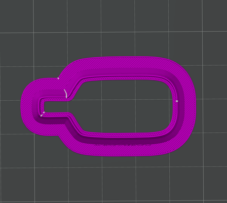 Rectangular Cheese Paddle 40mm Cutter STL - digital download