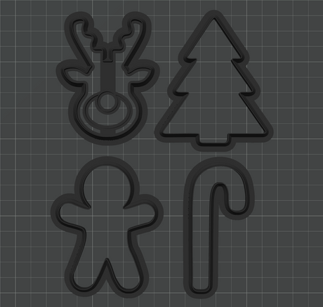 Christmas Decoration Essentials Set STL - digital download